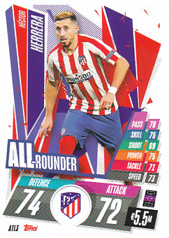 Hector Herrera Atletico Madrid 2020/21 Topps Match Attax CL All Rounder #ATL03